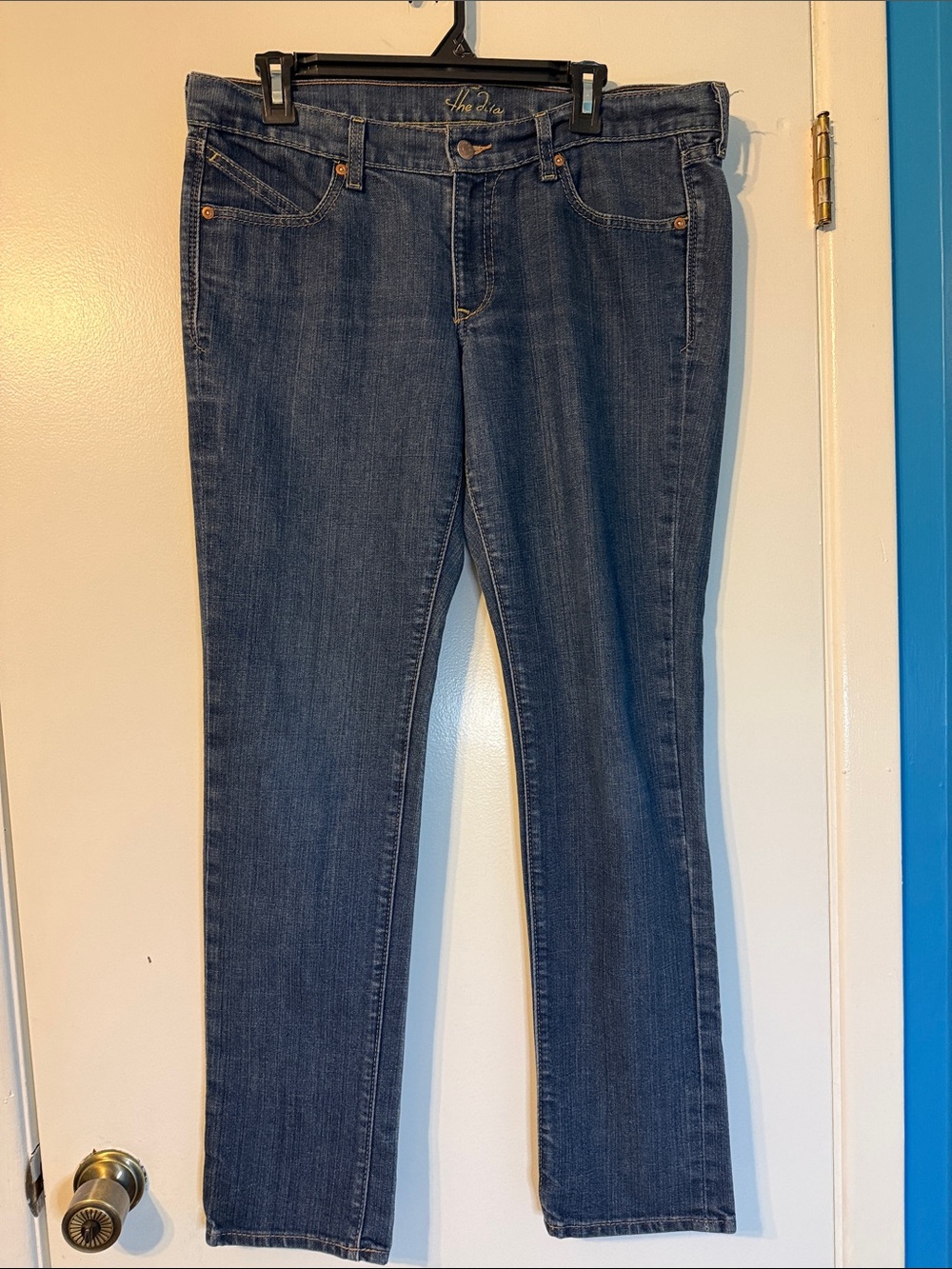 Women's Straight Leg Jeans in Dark Indigo by Lee size 12 long